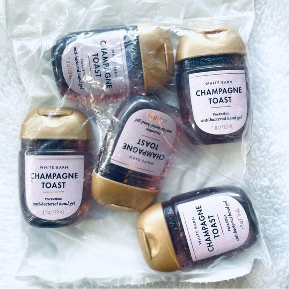 NEW Bath & Body Works 5-Pack Champagne Toast PocketBac + Soccer Ball Holder - Picture 2 of 8